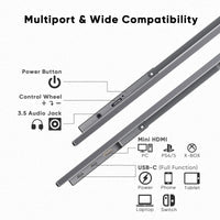 15.6 inch Wireless Portable Monitor FHD IPS USB-C HDMI with Kickstand & VESA | Speaker and Stand All Devices | Technical Support Line