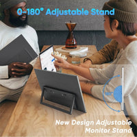 18.5” Wireless Portable Monitor FHD IPS USB-C HDMI with Kickstand & VESA | Built-in Speaker | Technical Support Line