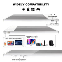 16” Portable Touchscreen Monitor FHD IPS | Stand & Case | Built-in Speaker | Premium Aluminum Alloy | Technical Support Line