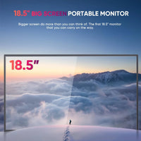 18.5” Wireless Portable Monitor FHD IPS USB-C HDMI with Kickstand & VESA | Built-in Speaker | Technical Support Line